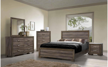 Asheville Driftwood King Bedroom Set , King Bedroom Set - Bernards Furniture, My Furniture Place