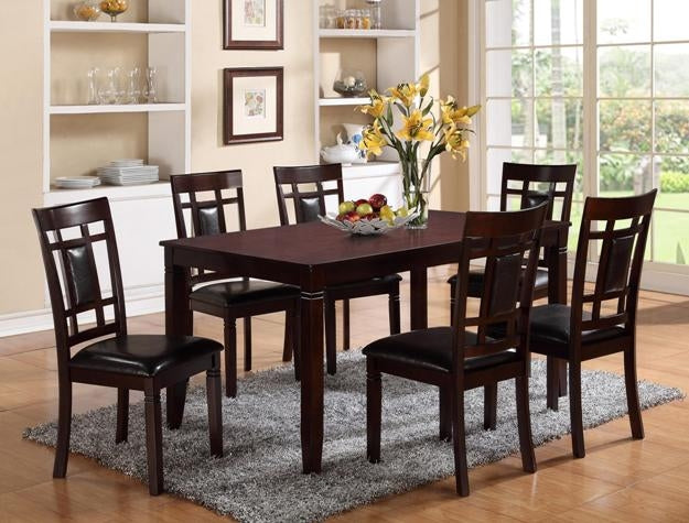 Paige Dark Brown Dining Set