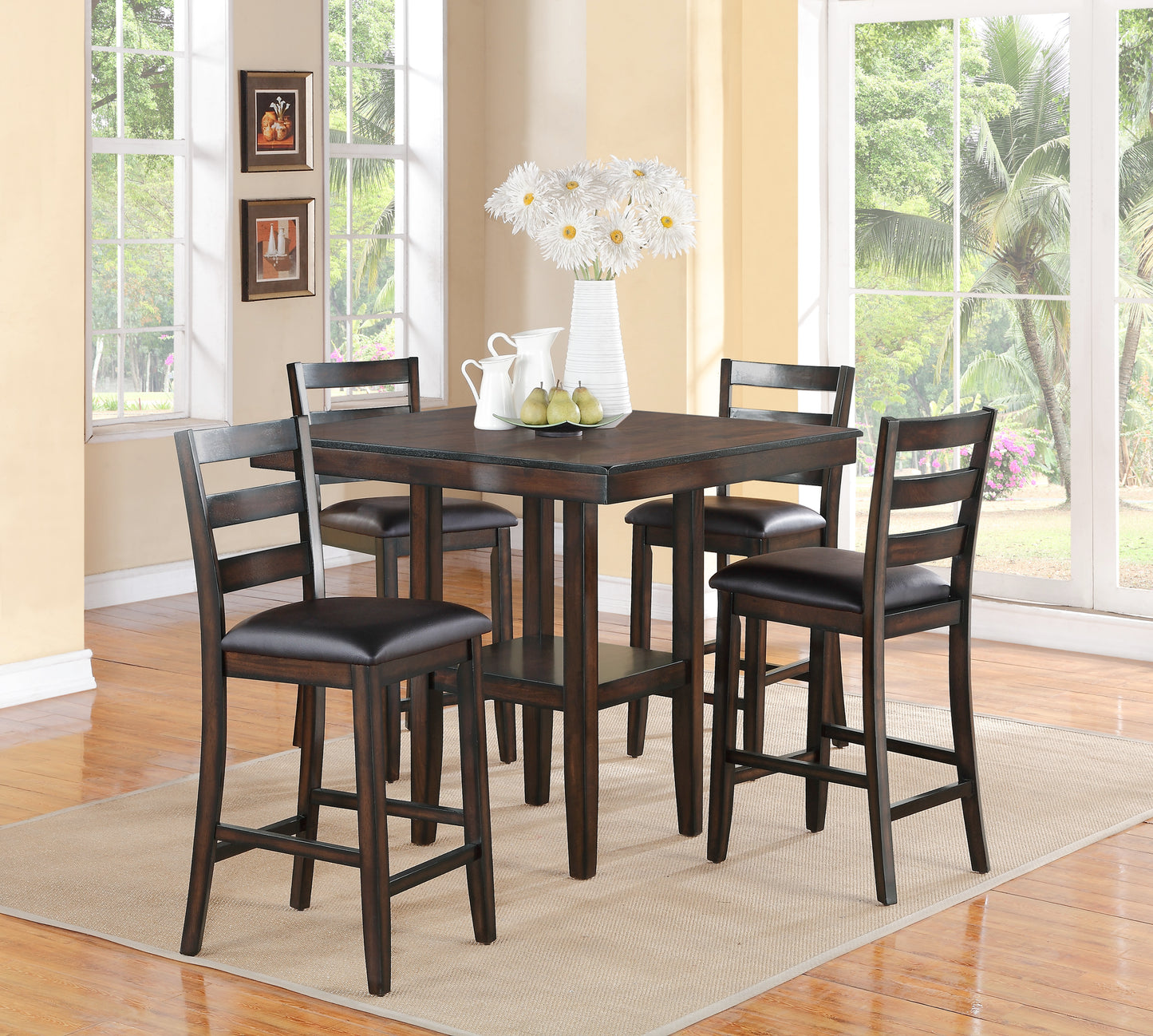 Tahoe Espresso Counter Dining Set