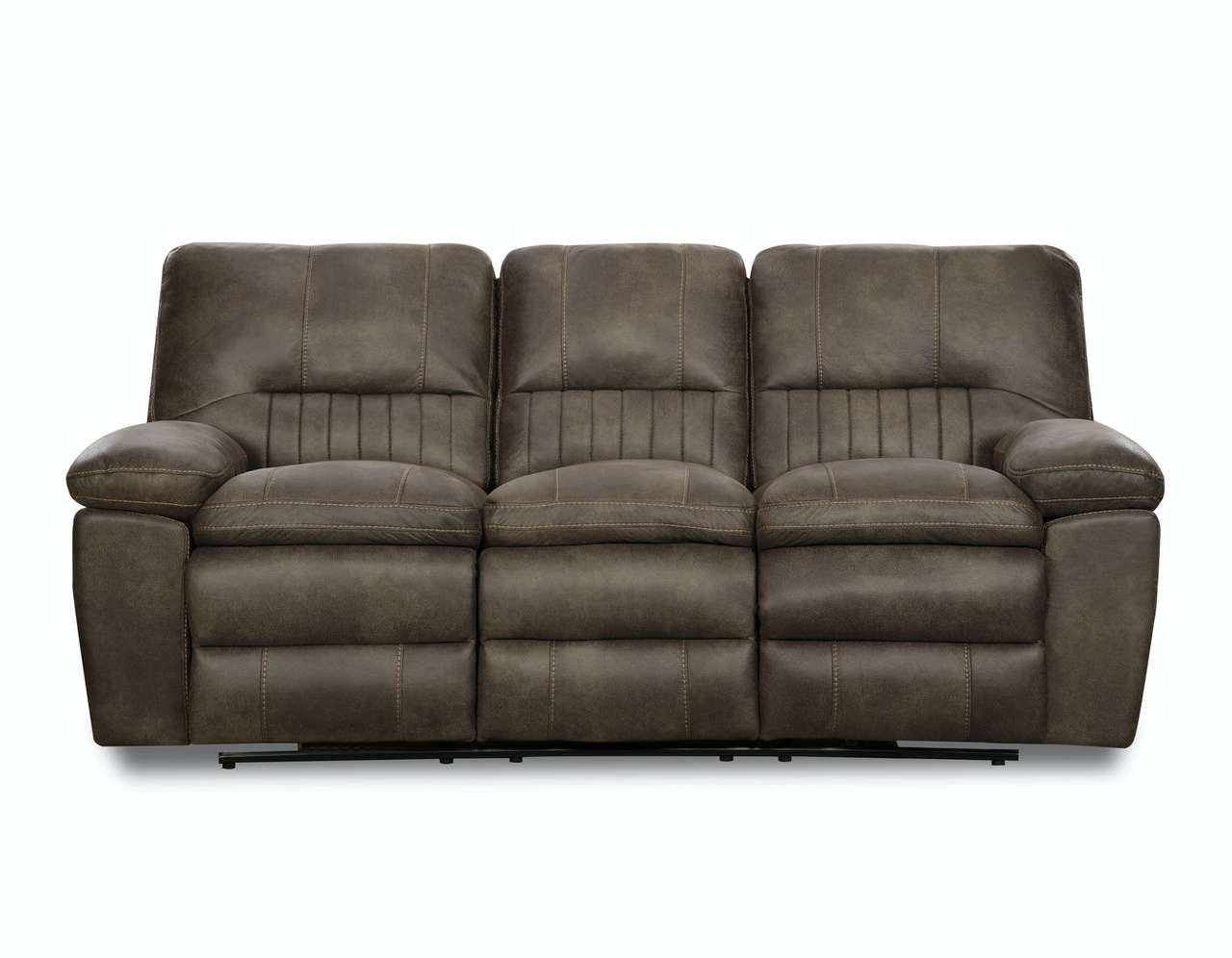 Commander Steel Gray Reclining Sofa and Loveseat