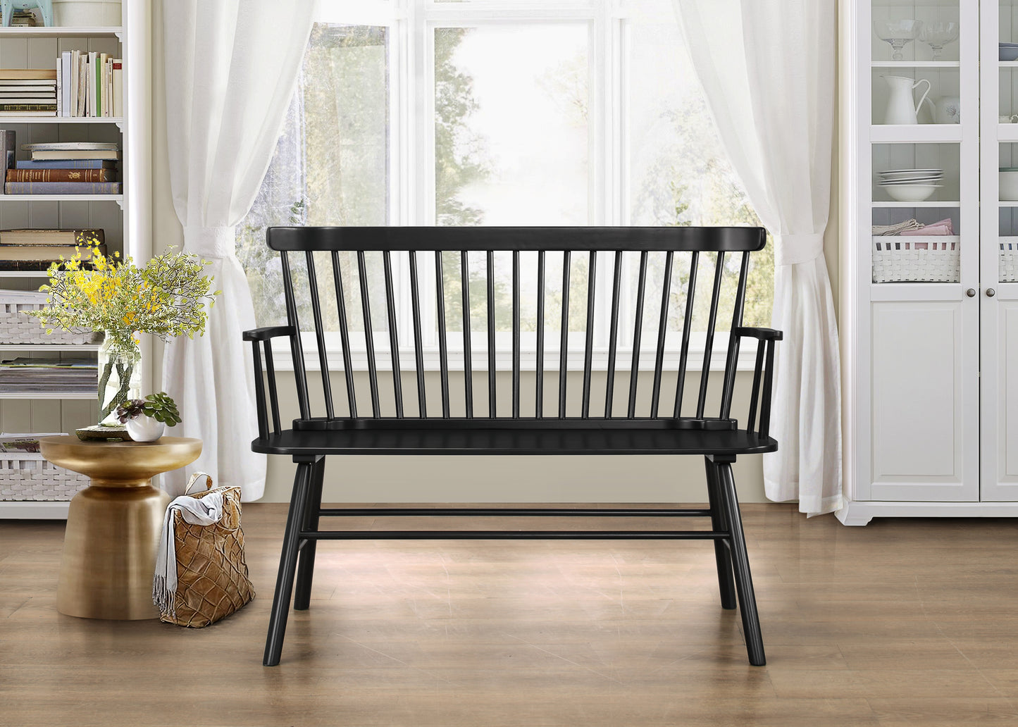 Jeremiah Black Accent Bench