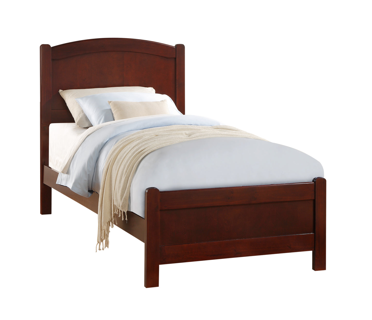 Cherry Twin Helene Panel Bed