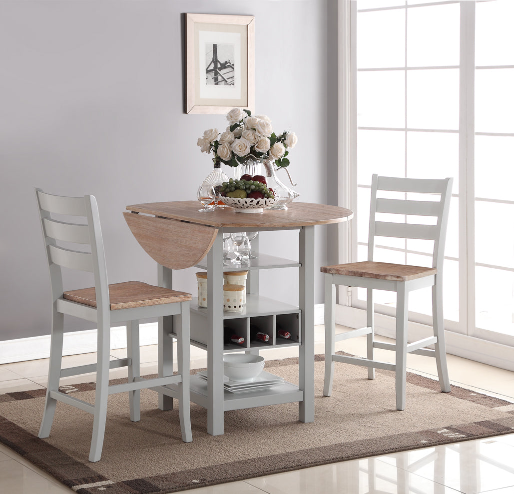 Driftwood Gray Drop Leaf Dinette