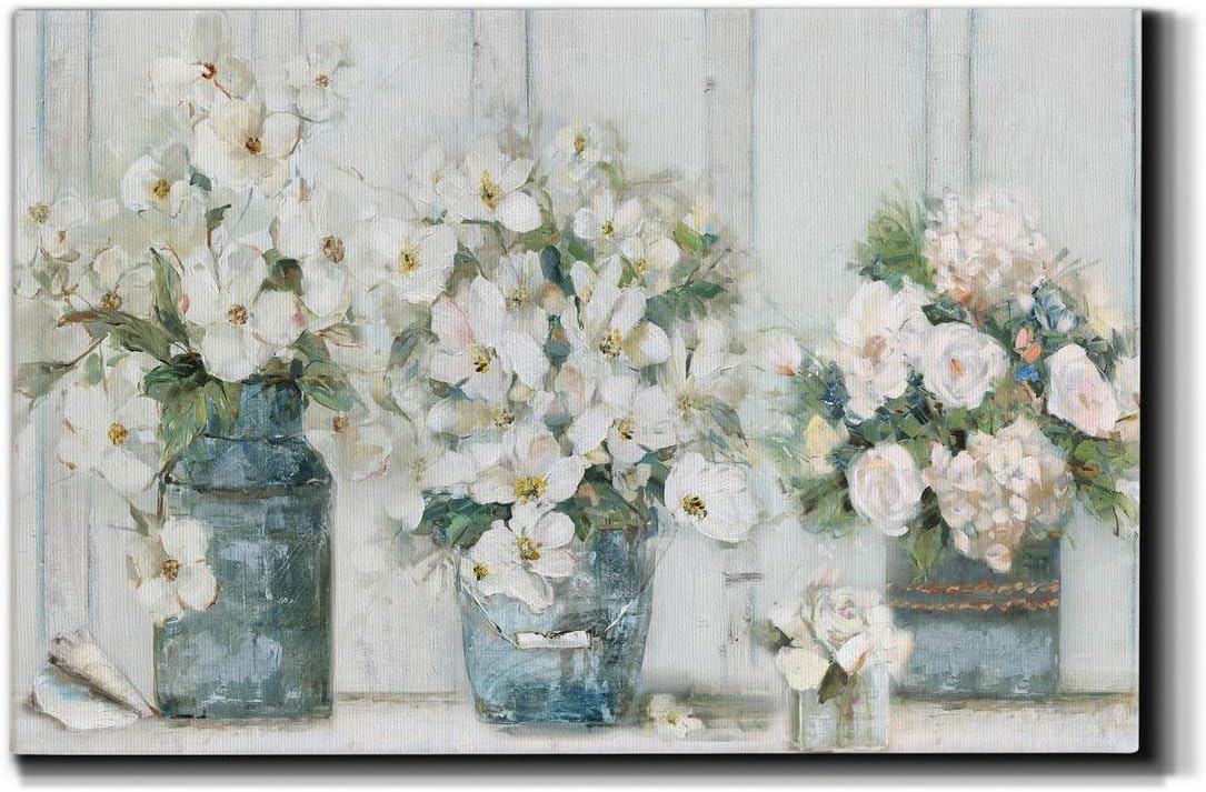 WEXFORD HOME Landscape Canvas Wall Art Abstract Floral Forest Modern Pictures Artwork Decoration for Living Room Kitchen Bathroom Office, Ready to Hang