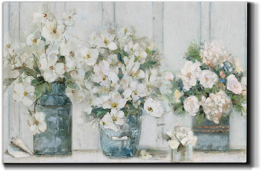 WEXFORD HOME Landscape Canvas Wall Art Abstract Floral Forest Modern Pictures Artwork Decoration for Living Room Kitchen Bathroom Office, Ready to Hang