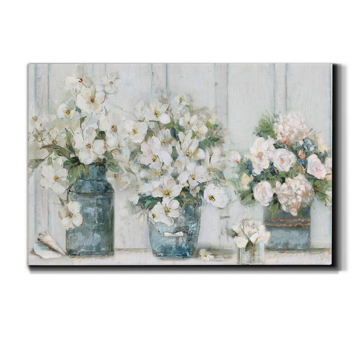 WEXFORD HOME Landscape Canvas Wall Art Abstract Floral Forest Modern Pictures Artwork Decoration for Living Room Kitchen Bathroom Office, Ready to Hang