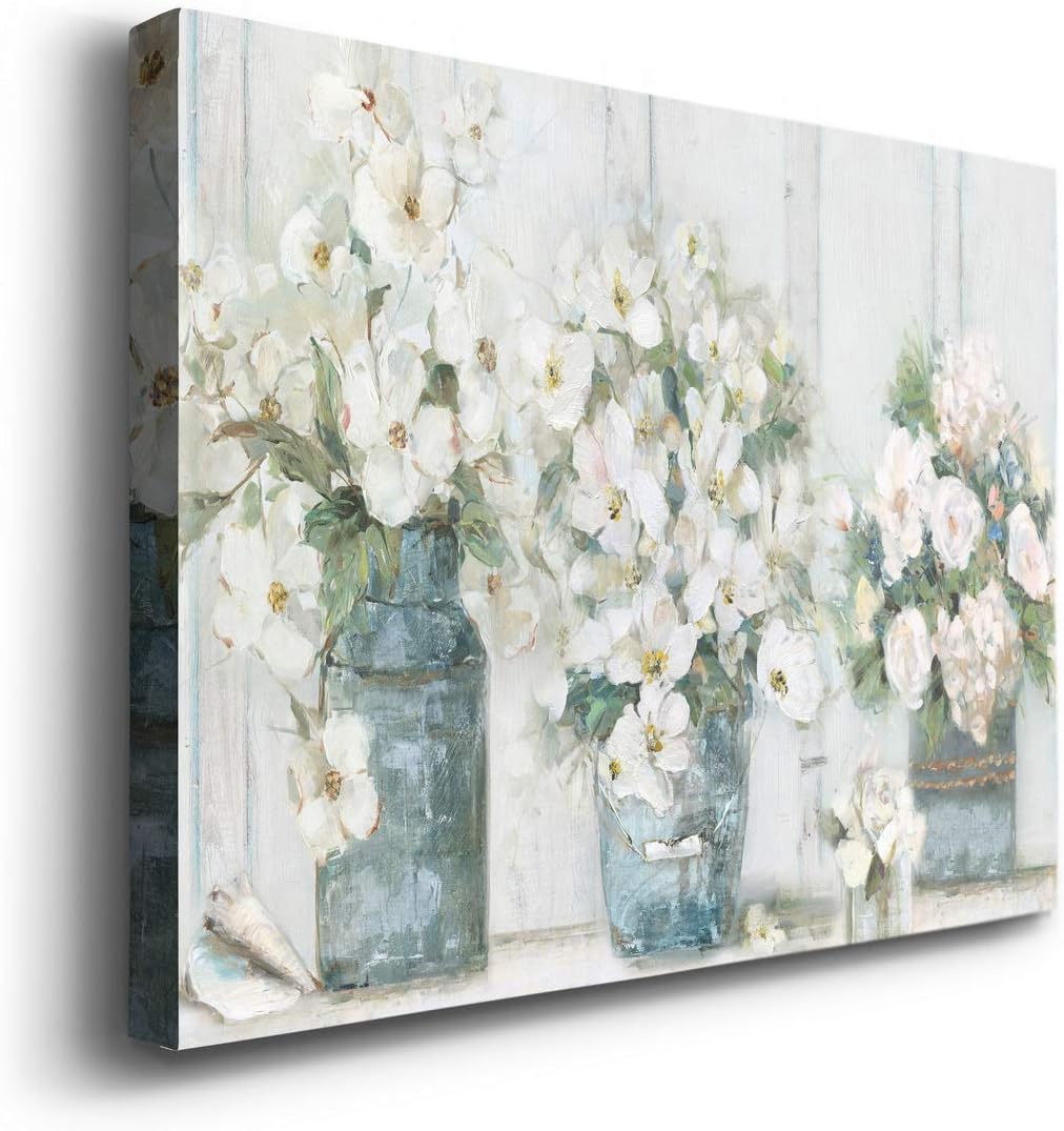 WEXFORD HOME Landscape Canvas Wall Art Abstract Floral Forest Modern Pictures Artwork Decoration for Living Room Kitchen Bathroom Office, Ready to Hang