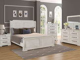 Driftwood White Sleigh King Bedroom Set – My Furniture Place