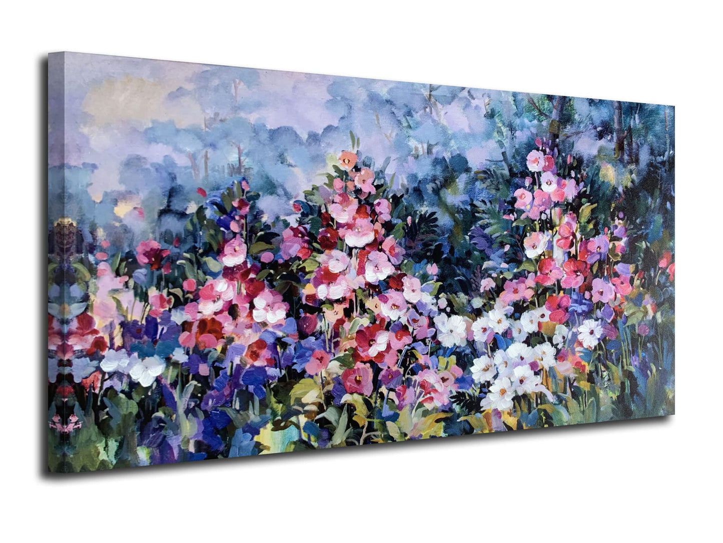 Floral Landscape Framed Wildflowers Wall Art