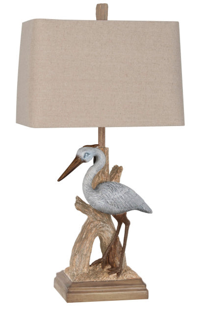 Coastal Heron Table Lamp