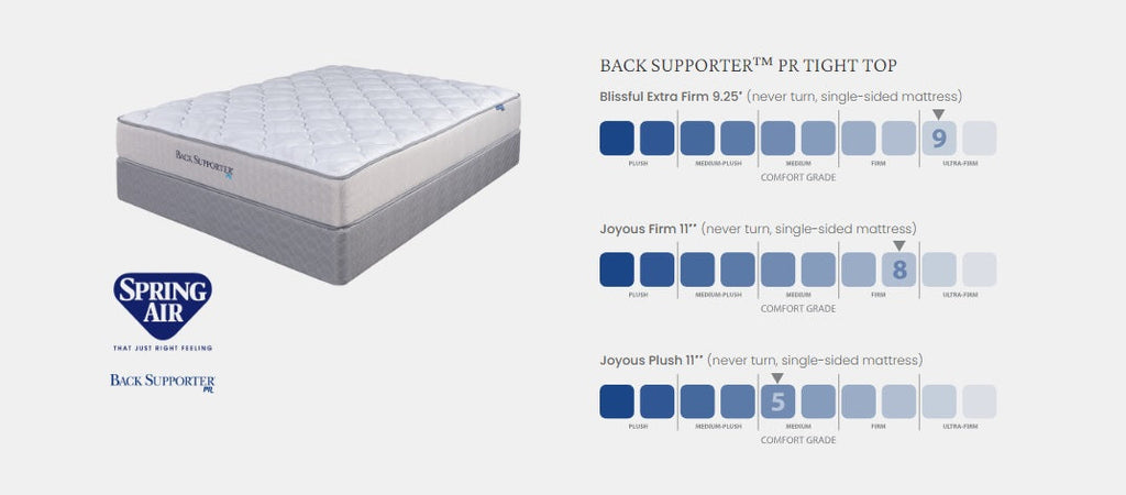 Frost Plush Full Back Supporter Mattress Set