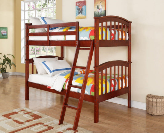 Cherry Arch Mission Twin over Twin Bunkbed