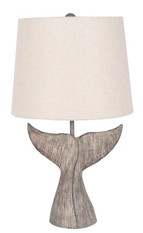 Gray Whale Tail Table Lamp