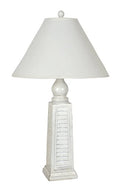 Brushed White Shutter Table Lamp