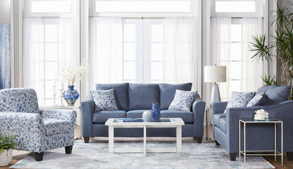 Cobalt Blue Sofa and Loveseat