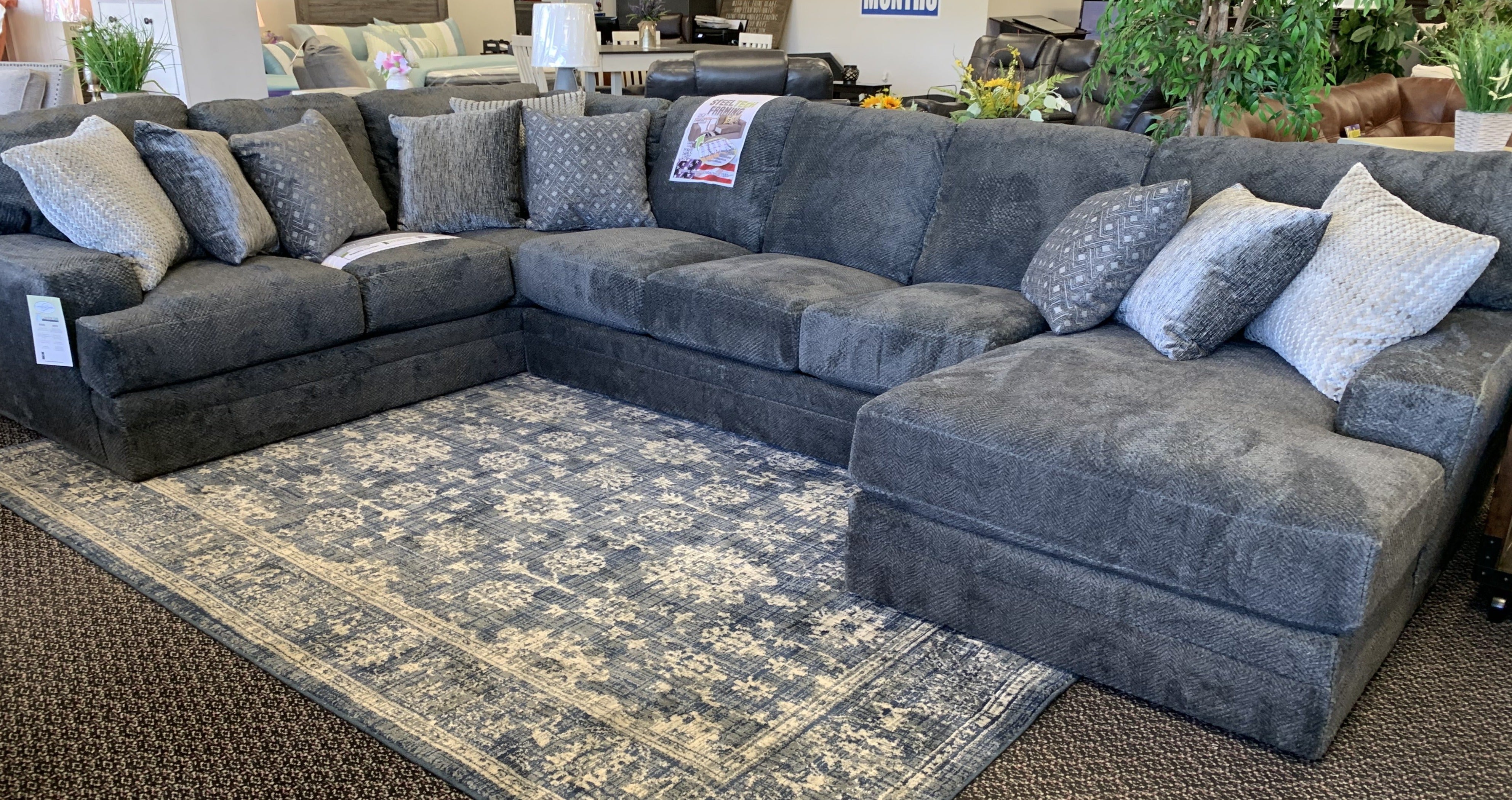 Goliath Smoke Gray Sectional With